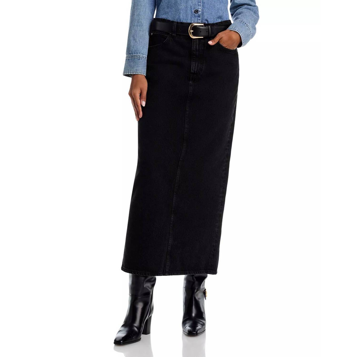 New Frame The Column Maxi Skirt In Sutro